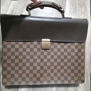 Louis Vuitton Vintage 1998 Altona Damier Ebene Bag Briefcase Classy y2k laptop